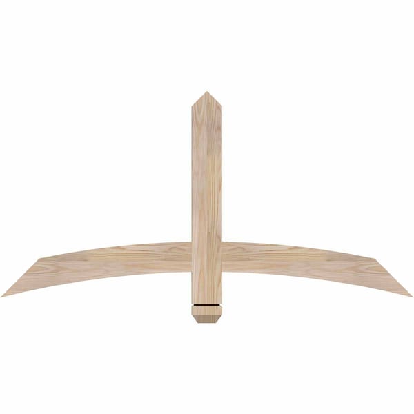 Ekena Millwork Bellingham Smooth Timber Gable Bracket, Douglas Fir, 48"W x 24"H x 1 1/2"D x 3 1/2"F, 12/12 Pitch GBW048X24X0204BEL00SDF - main